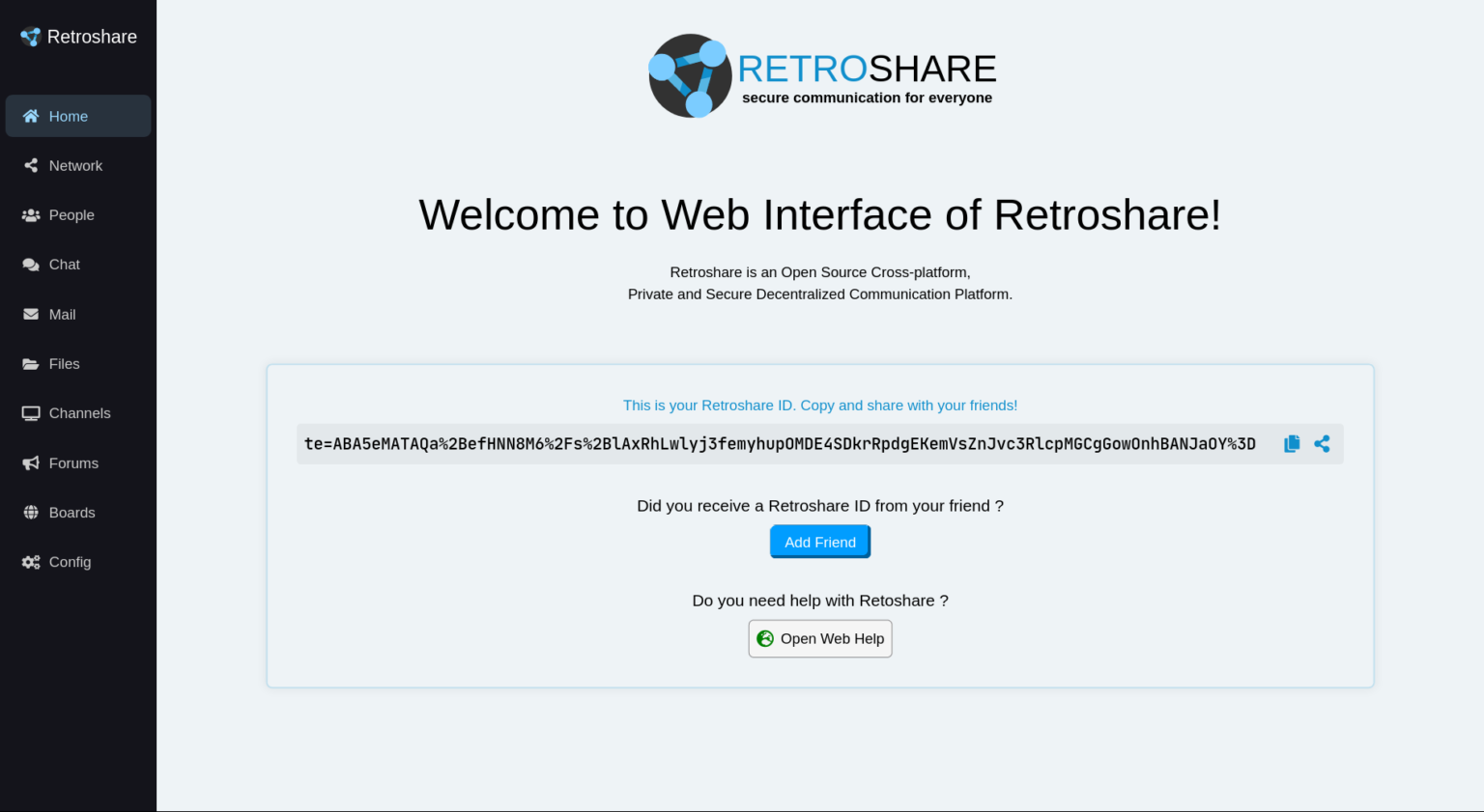 Retroshare HomePage