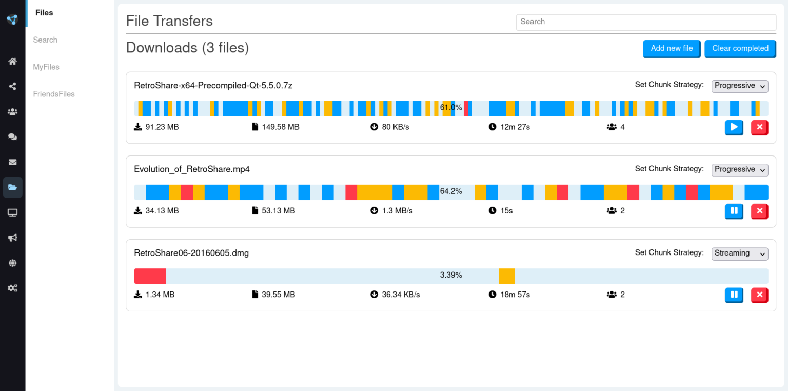 Retroshare File Download