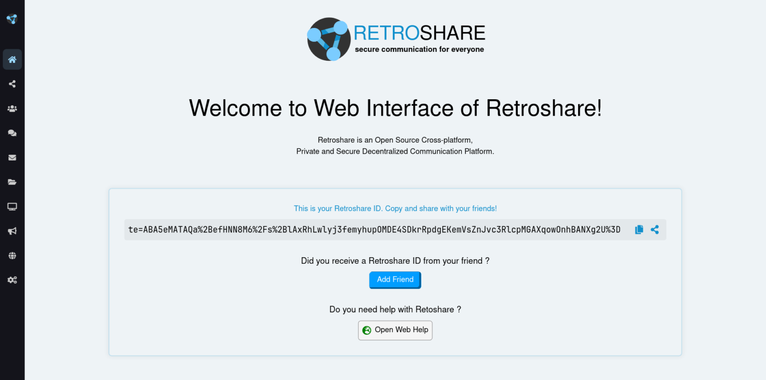 Retroshare Homepage